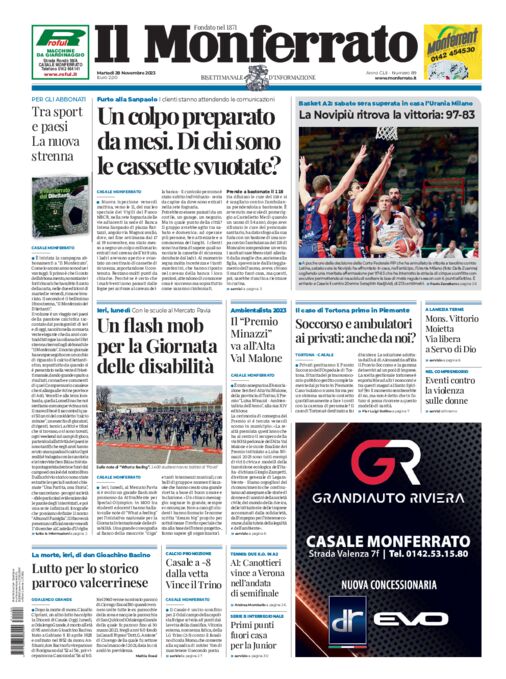 Il Monferrato - Edizione 89 del 28/11/2023